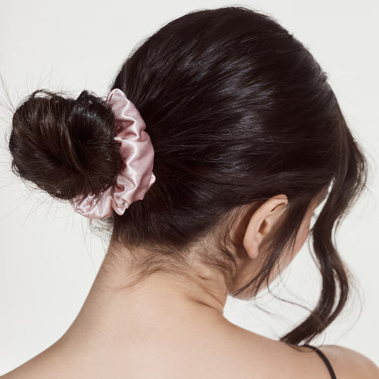 Wide Pure Silk Scrunchies